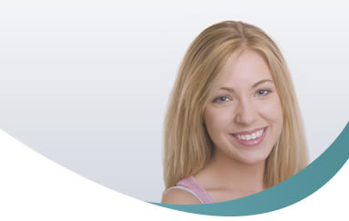 smiling blonde woman